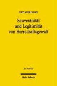 Souveranitat Und Legitimitat Von Herrschaftsgewalt