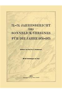 72.–73. Jahresbericht des Sonnblick-Vereines für die Jahre 1974–1975