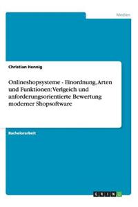 Onlineshopsysteme - Einordnung, Arten und Funktionen