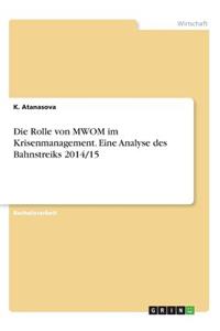 Rolle von MWOM im Krisenmanagement. Eine Analyse des Bahnstreiks 2014/15