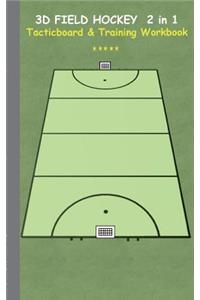 3D Field Hockey 2 in 1 Tacticboard and Training Book