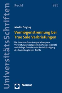 Vermogenstrennung Bei True Sale Verbriefungen
