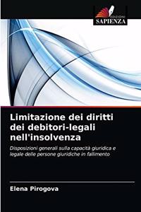 Limitazione dei diritti dei debitori-legali nell'insolvenza