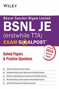 Wiley's BSNL JE (Erstwhile TTA) Exam Goalpost Solved Papers & Practice Questions