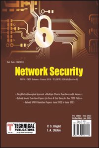 Network Security for SPPU 19 Course (TE - SEM VI - E&Tc. - 304195) - ELECTIVE II
