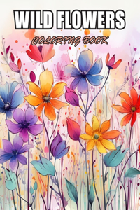 Wild Flowers Coloring Book For Adult