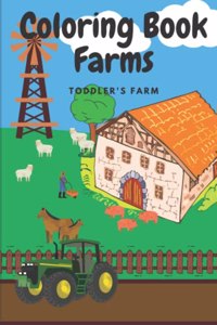 Coloring Book Farm Animals & Tractor