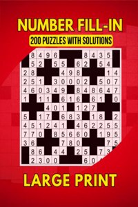 Number Fill in Puzzle Book Large Print