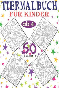 Tiermalbuch für Kinder ab 4