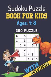 Sudoku Puzzle Book For Kids Ages 4-8