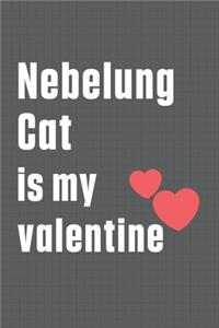 Nebelung Cat is my valentine