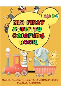My First Activity Coloring Book