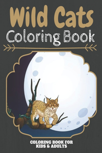 Wild Cats Coloring Book