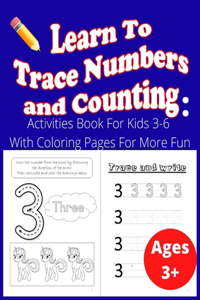 learn to trace numbers and counting