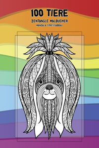 Zentangle Malbücher - Mandala Stressabbau - 100 Tiere