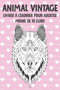 Livres à colorier pour adultes - Moins de 10 euro - Animal Vintage
