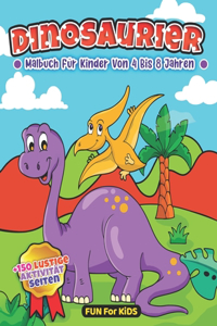 Dinosaurier Malbuch Für Kinder Von 4 Bis 8 Jahren
