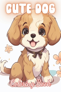 Cute Dog Coloring Book
