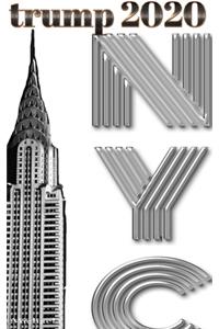 Trump-2020 Chrysler Building NYC Sir Michael Huhn designer writing Drawing Journal.