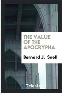 THE VALUE OF THE APOCRYPHA