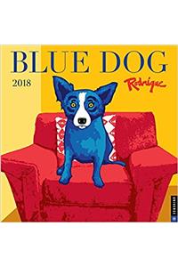 Blue Dog 2018 Wall Calendar