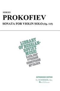 Sergei Prokofiev Sonata for Violin Solo