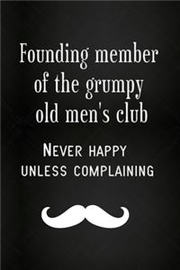 Lined Notebook With Quote - Grumpy Old Git, Old Git Gifts