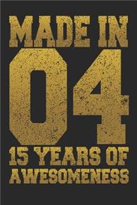 Made In 04 15 Years Of Awesomeness