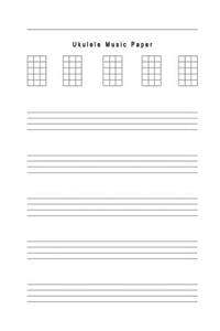 Ukulele Music Paper