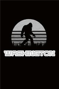 Washington: Bigfoot themed journal with names of States in America.