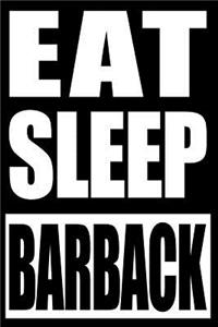 Eat Sleep Barback Gift Notebook for Bar Backs, Blank Lined Journal