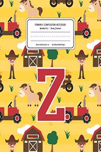 Primary Composition Notebook Grades K-2 Story Journal Z