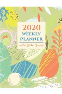 2020 Weekly Planner & Organizer with Bible Quotes