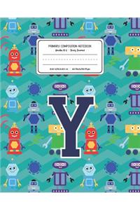 Primary Composition Notebook Grades K-2 Story Journal Y