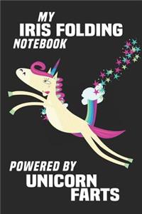 My Iris Folding Notebook Powered By Unicorn Farts