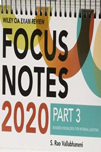 Wiley CIA Exam Review 2020 Focus Notes, Part 3