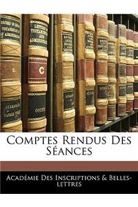 Comptes Rendus Des Séances