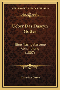 Ueber Das Daseyn Gottes