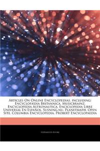 Articles on Online Encyclopedias, Including