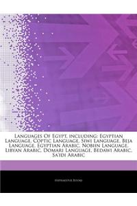 Articles on Languages of Egypt, Including