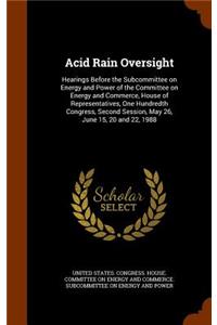 Acid Rain Oversight