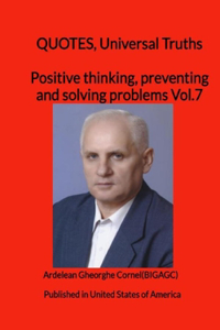 Positive thinking, preventing and solving problems