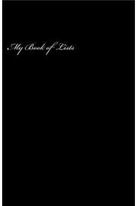 My Book of Lists