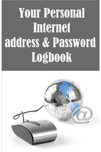 Your Personal Internet address & Password Logbook