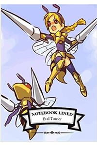 Lined Notebook - Beedrill: Notebook Journal Diary, 110 Lined Pages, 7 X 10