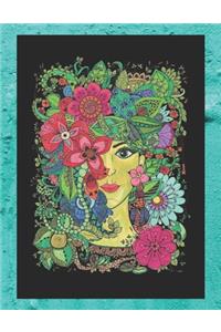 Boho Nature Lady Alternative Notebook For School