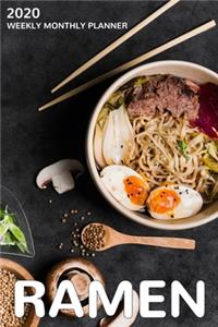 Ramen 2020 Weekly Monthly Planner