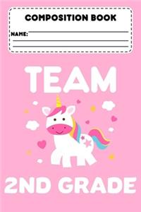 Composition Book Team 2nd Grade