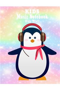 Kids Music Notebook Wide Staff