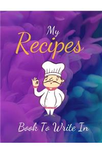 My Recipe Book To Write In